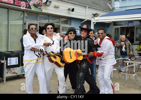 Elvis-Wochenende in Porthcawl 2012 Stockfoto