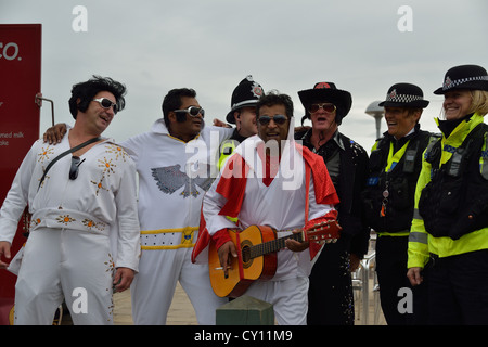 Elvis-Wochenende in Porthcawl 2012 Stockfoto