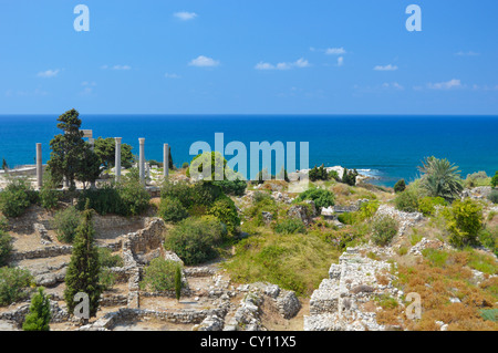 Phönizische Stadt Byblos, Libanon, kontinuierlich seit 7000 Jahren bewohnt. Stockfoto