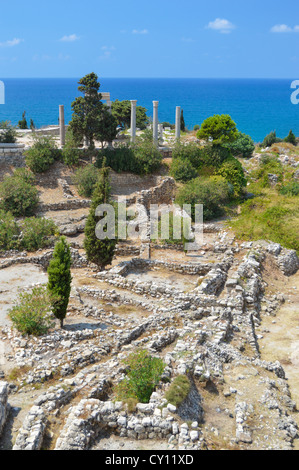 Phönizische Stadt Byblos, Libanon, kontinuierlich seit 7000 Jahren bewohnt. Stockfoto