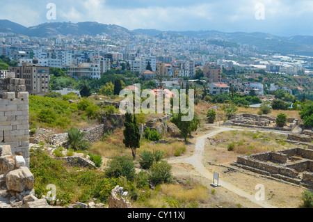 Phönizische Stadt Byblos, Libanon, kontinuierlich seit 7000 Jahren bewohnt. Stockfoto