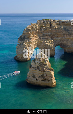 Portugal, Algarve, Felsformationen, Praia da Marinha, Armacao de Pera Stockfoto