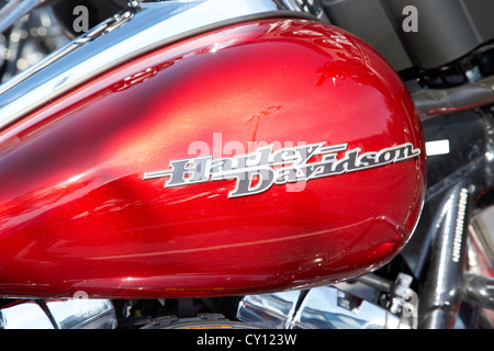 Harley Davidson Logo auf street Glide bike Orlando Florida usa Stockfoto