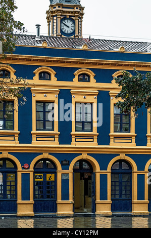 Tourismusbüro im alten Bahnhof in Portugalete, Bilbao, Vizcaya, Baskenland, Spanien, Europa Stockfoto