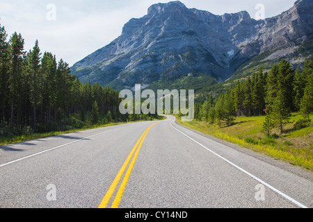 Route 40 auch bekannt als Kananaskis Trail Teil des Bighorn Highway in Alberta, Kanada Stockfoto