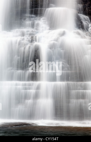 Wenig Stony Creek Talfahrt über Cascade Falls, Pembroke, Giles County, Virginia, USA. Stockfoto