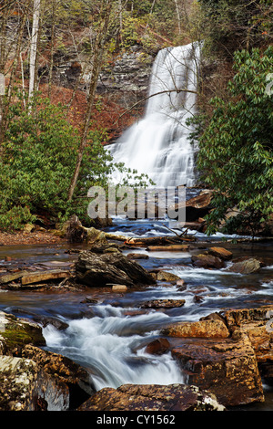 Wenig Stony Creek Talfahrt über Cascade Falls, Pembroke, Giles County, Virginia, USA. Stockfoto