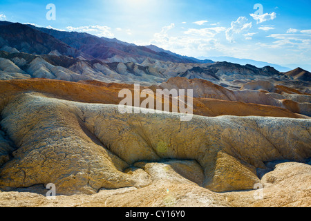 Death Valley Nationalpark, Zabriskie Point, Kalifornien Stockfoto