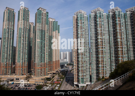 HiRISE Gebäude in Hongkong, China Stockfoto