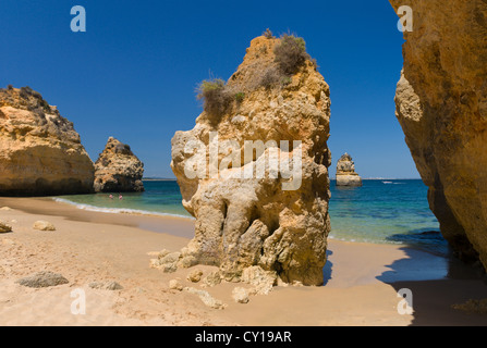 Portugal, Algarve, Praia Camilo in der Nähe von Lagos Stockfoto