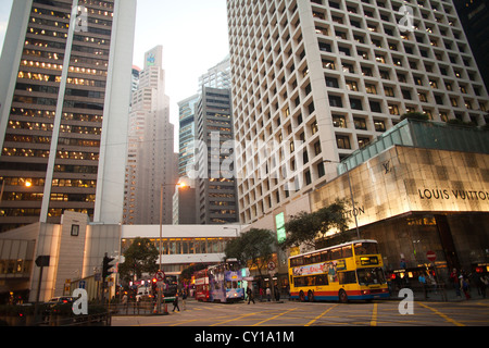 Innenstadt von Hongkong Stockfoto