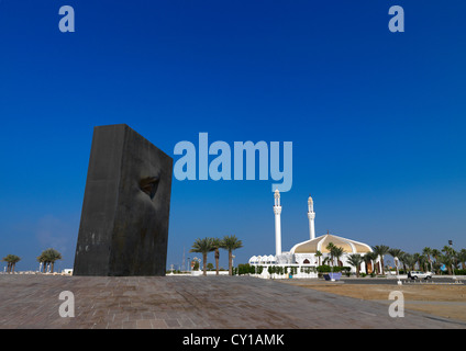 Moderne Kunst auf Corniche Jeddah, Saudi Arabien Stockfoto