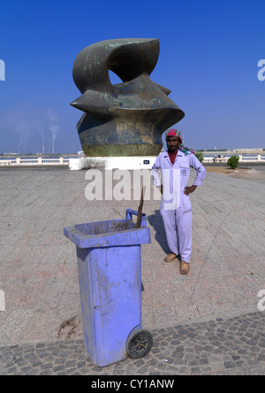 Moderne Kunst auf Corniche Jeddah, Saudi Arabien Stockfoto