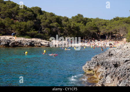 Cala Barca, Santanyi "Bezirk, Ostküste Mallorca Meer Balearen Spanien Stockfoto