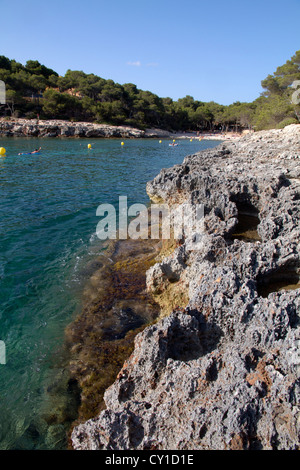 Cala Barca, Santanyi "Bezirk, Ostküste Mallorca Meer Balearen Spanien Stockfoto