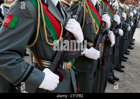 Abschluss des nationalen afghanischen Polizisten in Kabul. Stockfoto