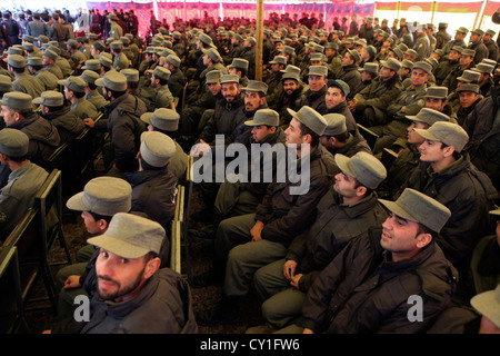 Abschluss des nationalen afghanischen Polizisten in Kabul. Stockfoto