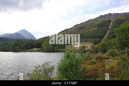 Sloy Wasserkraftwerk befindet sich am Ufer des Loch Lomond Scotland UK Stockfoto