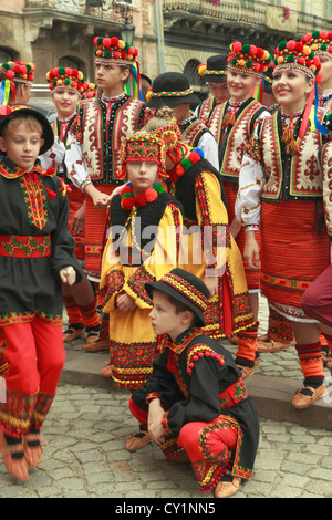 Ukraine, Lemberg, Kinder, Tracht, Stockfoto