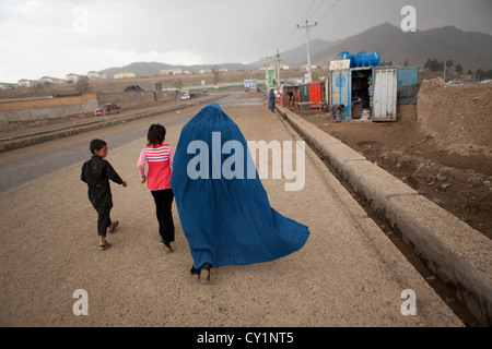 Frauen in Burka, Kabul, afghanistan Stockfoto