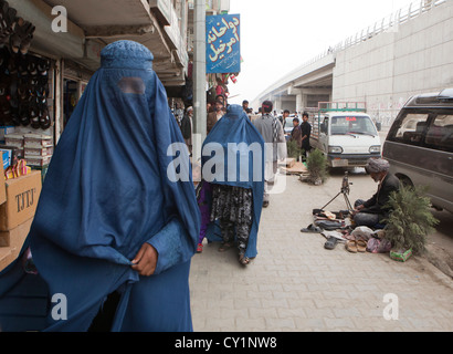 Frauen in Burka, Kabul, afghanistan Stockfoto