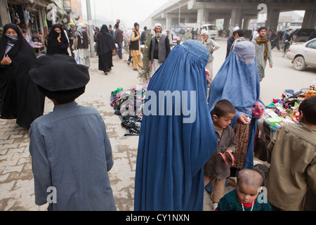 Frauen in Burka, Kabul, afghanistan Stockfoto