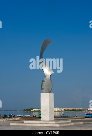 Moderne Kunst auf Corniche Jeddah, Saudi Arabien Stockfoto