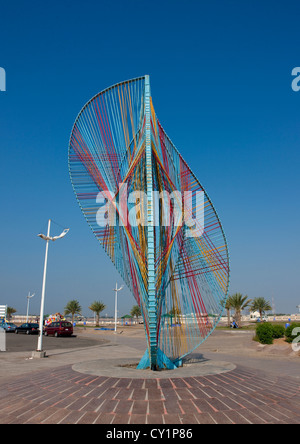 Moderne Kunst auf Corniche Jeddah, Saudi Arabien Stockfoto