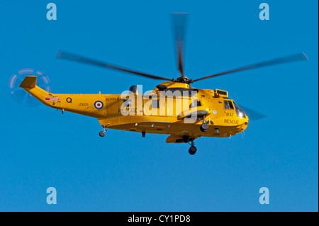 Seaking Raf Rettungshubschrauber Taken an Raf Valley Anglesey North Wales Uk.ZA105. Stockfoto