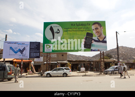 Plakat in Kabul, Afghanistan Stockfoto