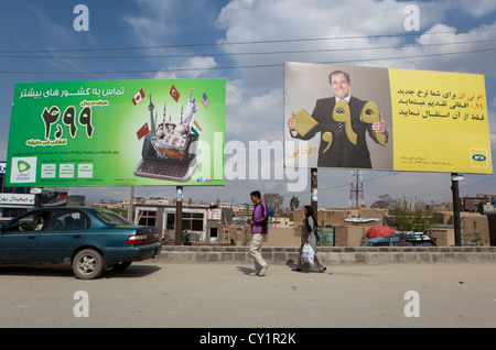 Plakat in Kabul, Afghanistan Stockfoto