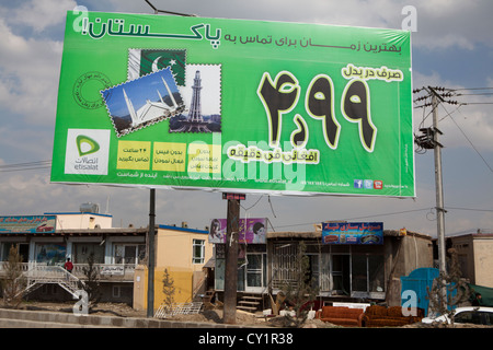 Plakat in Kabul, Afghanistan Stockfoto