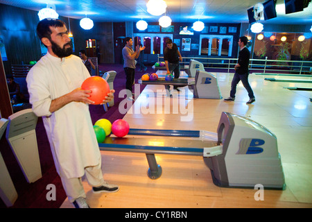 "Stürmer" ist das erste und nur die Kegelbahn in afghanistan Stockfoto