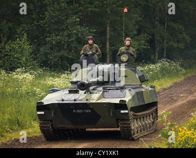 Panzerhaubitze der finnischen Armee. Stockfoto