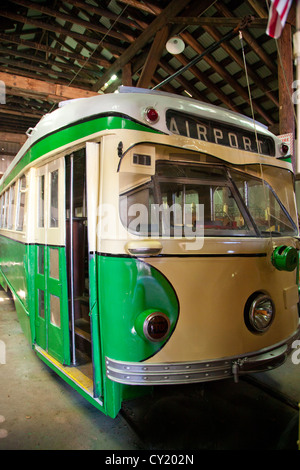 Connecticut Triebwagen Museum East Windsor CT Stockfoto