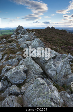 Die Stiperstones in Shropshire Stockfoto