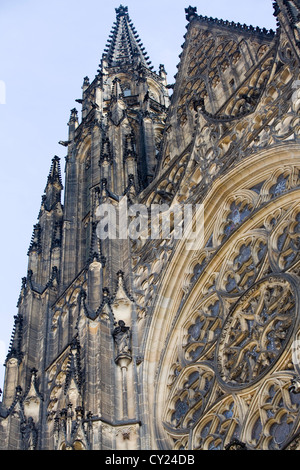 Eine abstrakte Sicht auf die Prager Burg in Prag Tschechische Republik Stockfoto