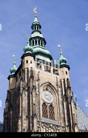 Eine abstrakte Sicht auf die Prager Burg in Prag Tschechische Republik Stockfoto