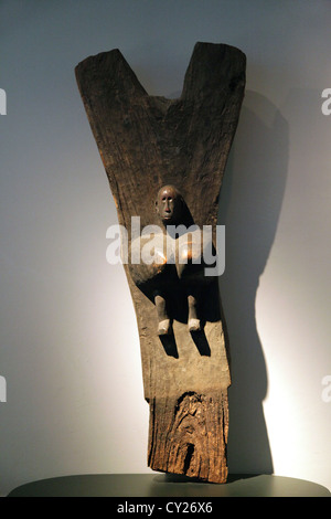 Dogon Toguna Pole, Mali, Westafrika. Stockfoto