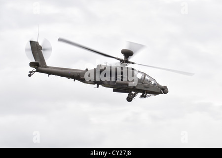 British Army Air Corps AugustaWestland AH1 Apache Kampfhubschrauber Etalagen 2012 Royal International Air Tattoo Stockfoto