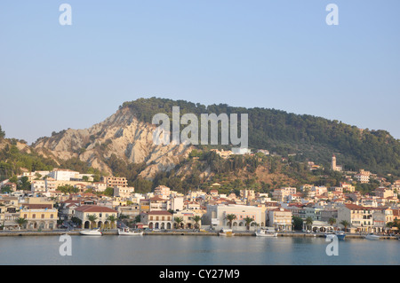 Ein Morgen Panorama über Zakynthos, Griechenland Stockfoto