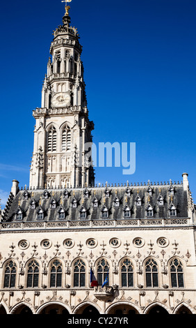 Kathedrale von Arras, Ort des Heros, Arras Nord Pas De Calais, Frankreich Stockfoto