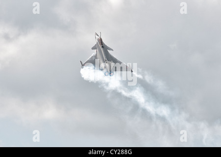 Französische militärische Kampfflugzeuge eine Dassault Rafale der französischen Luftwaffe, zeigt St Dizier an 2012 RIAT Stockfoto