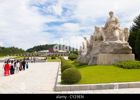 Die revolutionäre Märtyrer Friedhof, Pyongyang, Nordkorea Stockfoto