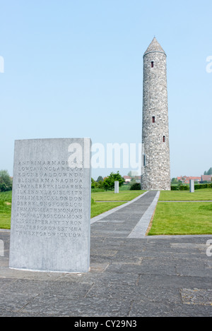 Irische Friedenspark Messines, Flandern, Belgien Stockfoto