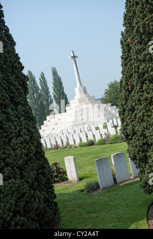 Passchendael ww1 Denkmal Tyne Cot Ieper Ieper Stockfoto