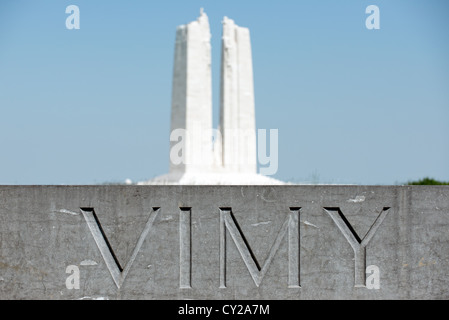 Die kanadische WW1-Denkmal in Vimy Ridge, Arras, Frankreich Stockfoto