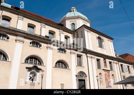 Kathedrale von St. Nikolaus, Cyril Methodius-Platz, Altstadt, Ljubljana, Slowenien Stockfoto