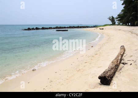 Strand auf Selingan Insel, Sandakan, Sulusee, Turtle Islands Park district, Sabah, Borneo, Malaysia, Südost-Asien Stockfoto