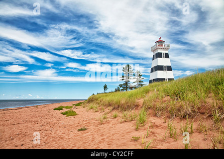 West Point Leuchtturm und Strand, Prince Edward Island, Canada Stockfoto